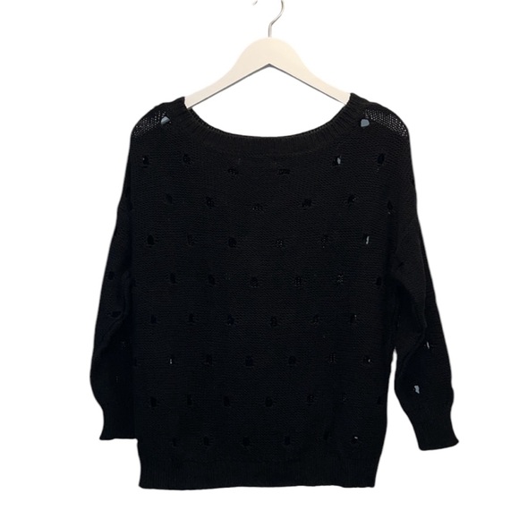 Miss Finch Black Cotton with Hole Cut Out Sweater S/M 
8 - Picture 2 of 5